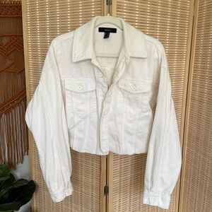 Forever 21 Corduroy Cropped Shacket